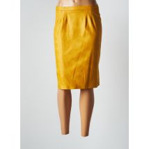 JUMFIL - Jupe mi-longue jaune en polyester - Femme - Taille 38 - Modz
