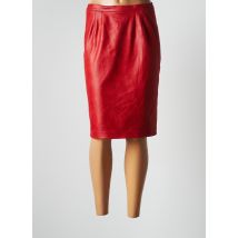 JUMFIL - Jupe mi-longue rouge en polyester - Femme - Taille 52 - Modz