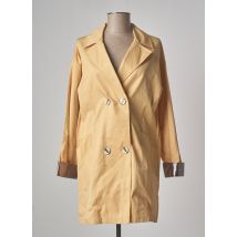 YAYA - Trench jaune en coton - Femme - Taille 38 - Modz