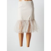 MAIS IL EST OU LE SOLEIL - Jupon /Fond de robe beige en coton - Femme - Taille 38 - Modz