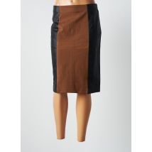 POUSSIERE D'ETOLE - Jupe mi-longue marron en viscose - Femme - Taille 40 - Modz