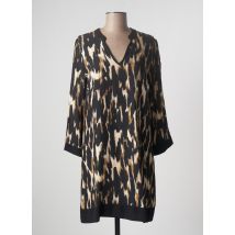 LAUREN VIDAL - Robe mi-longue noir en viscose - Femme - Taille 36 - Modz