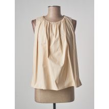 RABENS SALONER - Top beige en coton - Femme - Taille 34 - Modz
