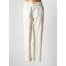 YERSE - Pantalon droit beige en coton pour femme - Taille 42 - Modz