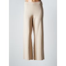 YERSE - Pantalon large beige en viscose pour femme - Taille 38 - Modz