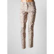 SUMMUM - Pantalon slim beige en coton - Femme - Taille 38 - Modz