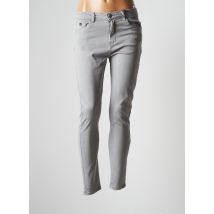 WHY NOT - Pantalon slim beige en coton - Femme - Taille 38 - Modz