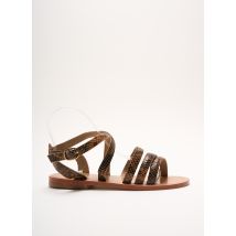 PETITE MENDIGOTE - Sandales/Nu pieds marron en cuir pour femme - Taille 38 - Modz