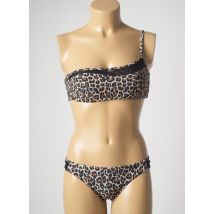 GENIUS - Maillot de bain 2 pièces marron en polyamide - Femme - Taille 38 - Modz