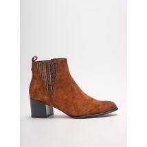 FUGITIVE BY FRANCESCO ROSSI - Bottines/Boots marron en cuir - Femme - Taille 41 - Modz