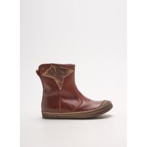 STONES AND BONES - Bottines/Boots marron en cuir pour fille - Taille 24 - Modz