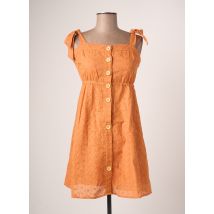 CALIE - Robe courte orange en coton - Femme - Taille 36 - Modz