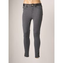 MOSQUITOS - Pantalon slim gris en polyester - Femme - Taille 36 - Modz