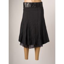 ARMAND THIERY - Jupe mi-longue noir en coton - Femme - Taille 38 - Modz
