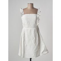 CALIE - Robe courte blanc en coton - Femme - Taille 40 - Modz