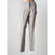 DAMART - Pantalon droit gris en coton - Femme - Taille 44 - Modz