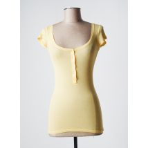 AMERICAN VINTAGE - T-shirt jaune en coton pour femme - Taille 40 - Modz