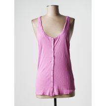 AMERICAN VINTAGE - Débardeur rose en coton - Femme - Taille 40 - Modz