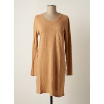 AMERICAN VINTAGE - Robe mi-longue marron en coton - Femme - Taille 38 - Modz