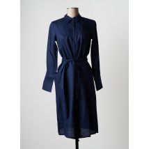 COMPTOIR DES COTONNIERS - Robe mi-longue bleu en lin - Femme - Taille 34 - Modz