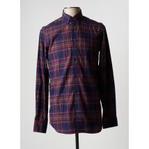 MASSIMO DUTTI - Chemise manches longues bleu en coton - Homme - Taille S - Modz
