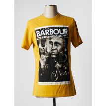 BARBOUR - T-shirt jaune en coton pour homme - Taille S - Modz