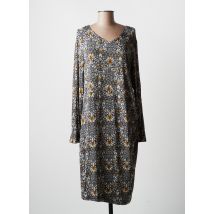 BRANDTEX - Robe mi-longue bleu en viscose - Femme - Taille 44 - Modz