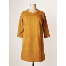 THALASSA - Robe mi-longue marron en polyester - Femme - Taille 48 - Modz