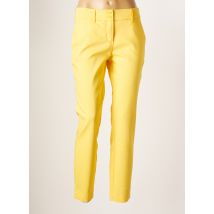 BRANDTEX - Pantalon chino jaune en coton pour femme - Taille 38 - Modz