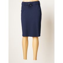 BRANDTEX - Jupe mi-longue bleu en viscose - Femme - Taille 38 - Modz
