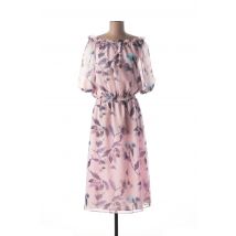 MEXX - Robe mi-longue rose en polyester - Femme - Taille 38 - Modz
