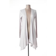 MARBLE - Gilet manches longues gris en viscose - Femme - Taille 42 - Modz