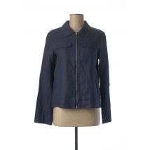 JULIE GUERLANDE - Veste casual bleu en lin pour femme - Taille 36 - Modz