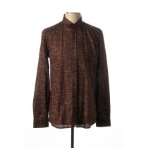 MEXX - Chemise manches longues marron en coton - Homme - Taille M - Modz