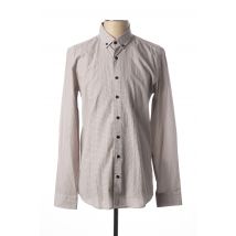 MEXX - Chemise manches longues marron en coton - Homme - Taille M - Modz