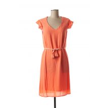 JULIE GUERLANDE - Robe mi-longue orange en viscose - Femme - Taille 44 - Modz