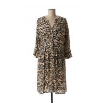 JULIE GUERLANDE - Robe mi-longue marron en viscose - Femme - Taille 38 - Modz