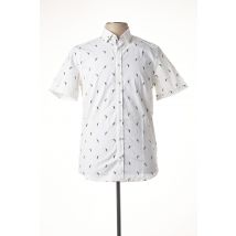 CAMBRIDGE - Chemise manches courtes blanc en coton - Homme - Taille S - Modz