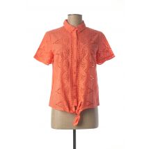 C'EST BEAU LA VIE - Chemisier orange en coton pour femme - Taille 38 - Modz
