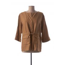 MEXX - Veste chic marron en lin - Femme - Taille 38 - Modz