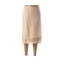 MEXX - Jupe mi-longue beige en lin - Femme - Taille 38 - Modz