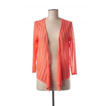 DIANE LAURY - Gilet manches longues orange en acrylique - Femme - Taille 38 - Modz