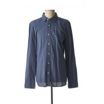 MUSTANG - Chemise manches longues bleu en coton - Homme - Taille M - Modz