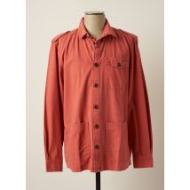 TIBET - Chemise manches longues rouge en coton - Homme - Taille S - Modz