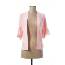 MARBLE - Gilet manches longues rose en acrylique - Femme - Taille 42 - Modz