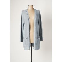 ELENA MIRO - Gilet manches longues gris en coton pour femme - Taille 44 - Modz