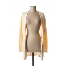 BRUNO SAINT HILAIRE - Gilet manches longues beige en coton - Femme - Taille 40 - Modz