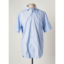 SEIDEN STICKER - Chemise manches courtes bleu en coton pour homme - Taille M - Modz