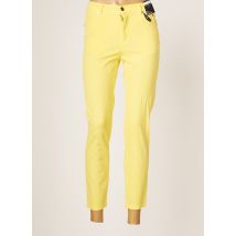 MARBLE - Pantalon slim jaune en coton - Femme - Taille 36 - Modz