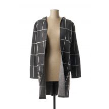 MARBLE - Gilet manches longues gris en coton - Femme - Taille 40 - Modz
